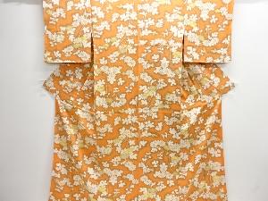 菊模様小紋着物